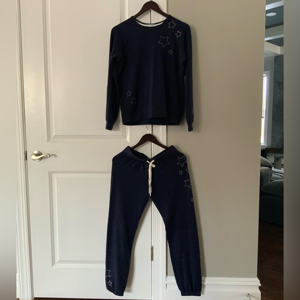 P.J. SALVAGE Midnight Star Navy Lounge Set